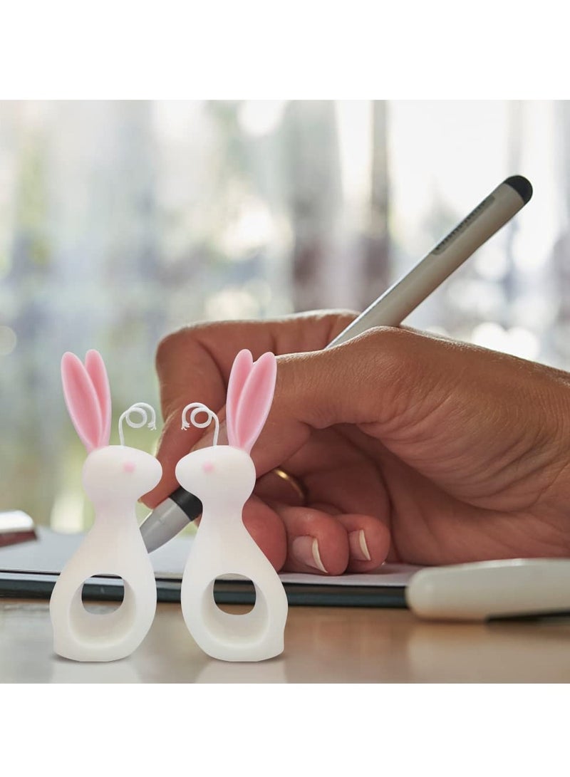 2Pcs Silicone Mold 3D Couple Rabbit Candle Molds for Making, Bunny Mold, DIY Plaster Soap Craft Making Tool