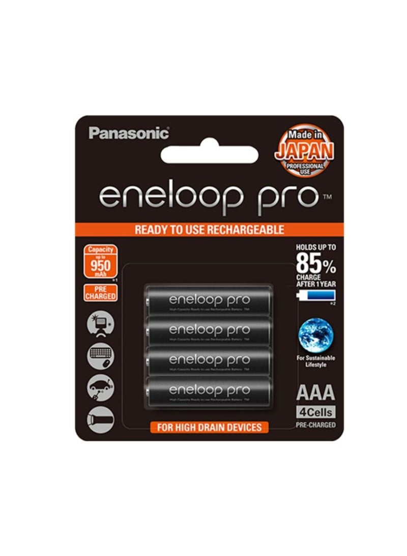 Eneloop Pro 4-Cells 950mAh AAA Rechargeable Batteries
