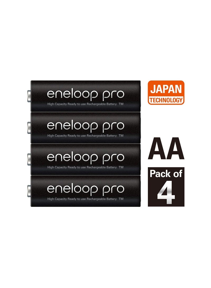 Eneloop Pro 4-Cells 2550mAh AA Rechargeable Batteries