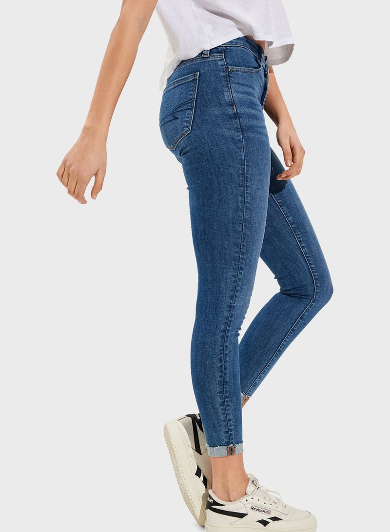 High Waist Ankle Jeggings