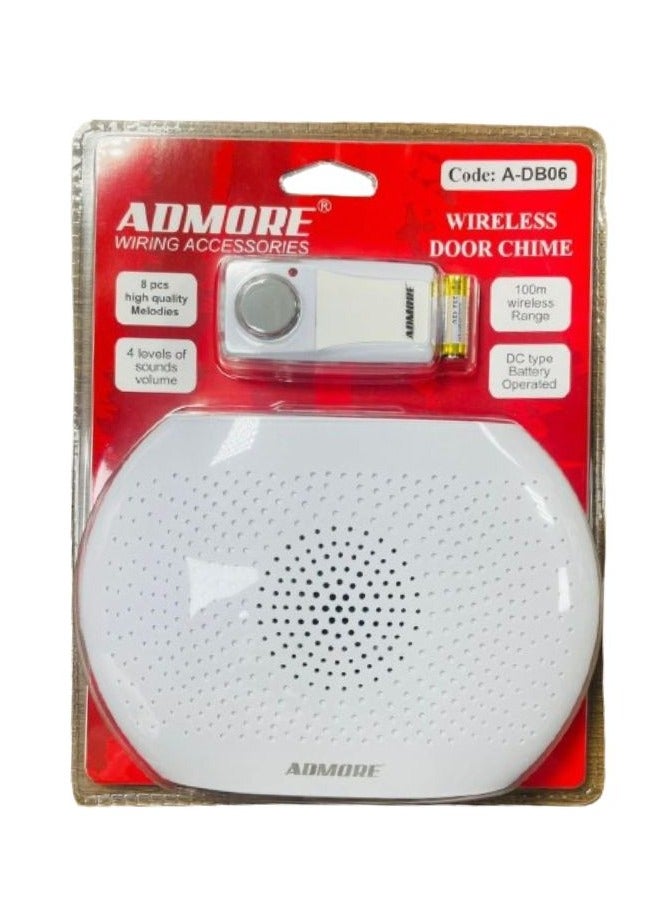 Wireless door chime bell