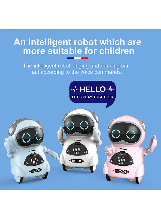 939A Pocket Robot Talking Interactive Dialogue Voice Recognition Record Singing Dancing Telling Story Mini Robot Toy