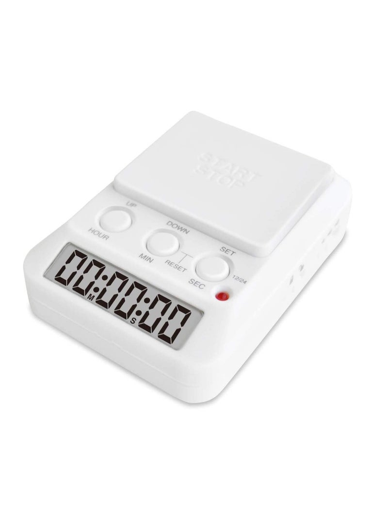 Learning Digital Timer, Large Button, Count Function, Loud Alarm, for Studying Cooking Sports Games Office