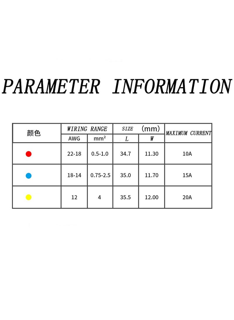 120 T-Tap Wire Connector Terminal Insulation Male Quick Disconnect Spade Terminal Classification Kit