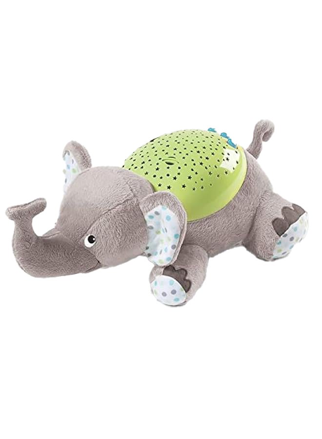 Slumber Buddies Soother (Grey/Green Elephant) – Projector Night Light For Kids With Calming Songs And Sounds