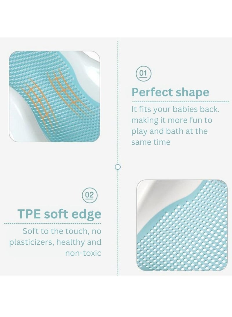 turtees® Portable toddler collapsible plastic foldable baby bathtub set