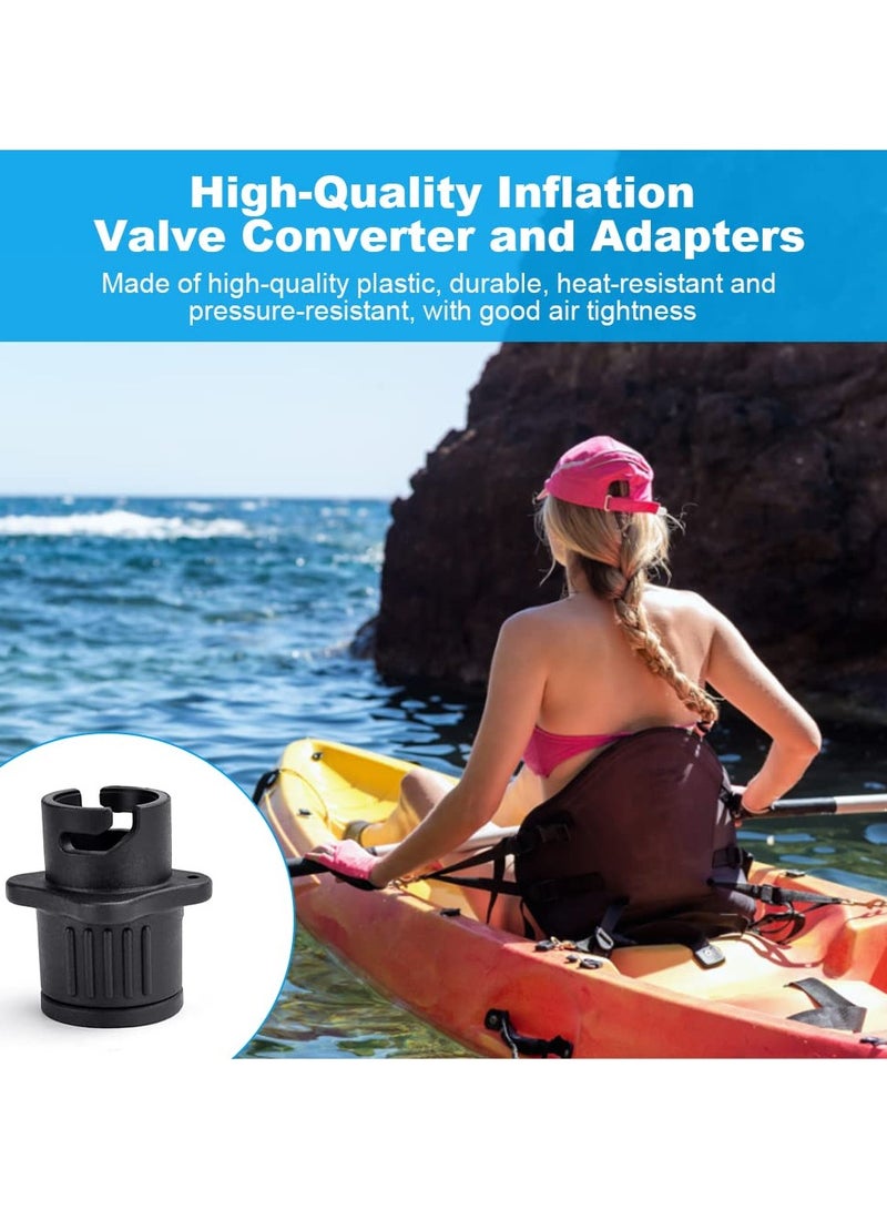 SYOSI 5 Pcs Inflatable Boat Air Pump Adaptors, Multifunctional Air Pump Converter Kit, Standard Conventional Air Pump for Kayak, Stand Up Paddle Board, Inflatable Bed, Inflatable Dinghy