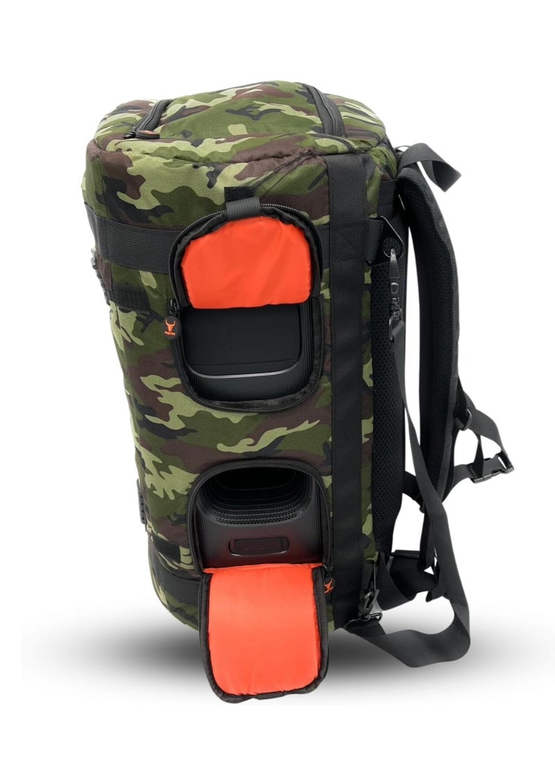 Speaker Bag Carrying Case Backpack Compatible with JBL Partybox 110 Backpack bag ARMY - A