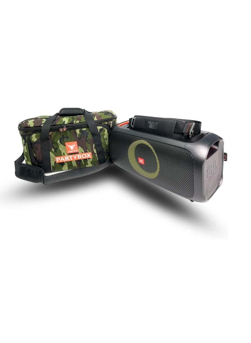 Speaker Bag Safety Storage Case with Shoulder and Handy Strap Travel Bag for JBL Party Box On The Go ARMY - A