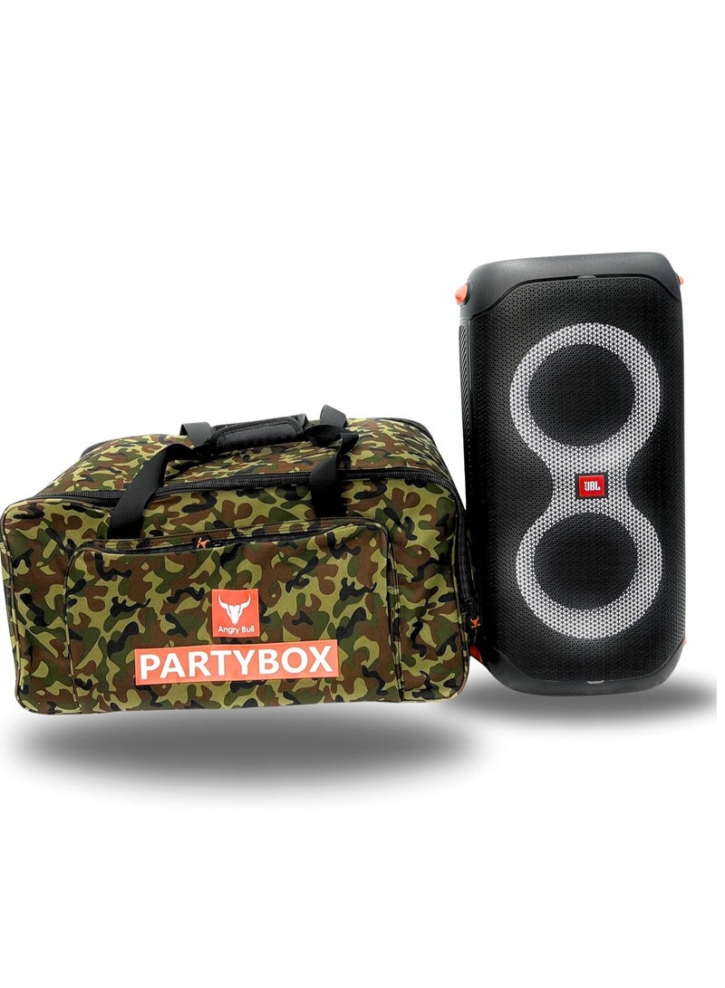 Speaker Bag Safety Storage Case with Handy Strap Travel Bag Compatible for (JBL PARTYBOX 110 BAG ARMY-B)