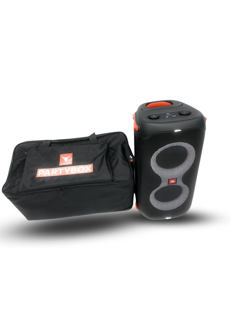 Speaker Bag Safety Storage Case with Handy Strap Travel Bag Compatible for (JBL PARTYBOX 110 BAG BLACK)
