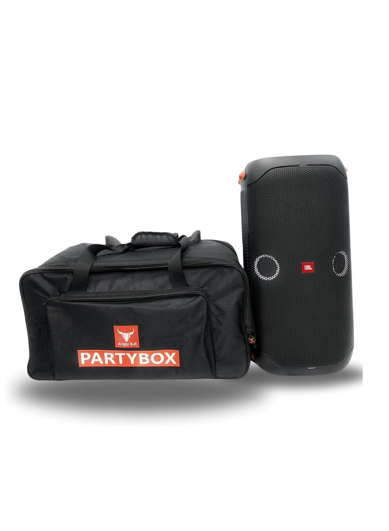 Speaker Bag Safety Storage Case with Handy Strap Travel Bag Compatible for (JBL PARTYBOX 110 BAG BLACK)