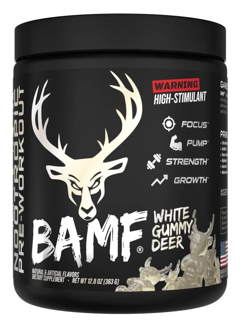 BAMF 363g Pre-Workout White Gummy Deer Flavor 30 Serving