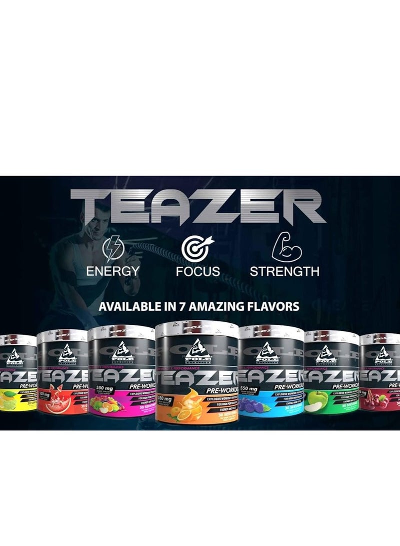 Teazer Explosive Pre-Workout Lemon Lime Food Supplement (30 Servings)