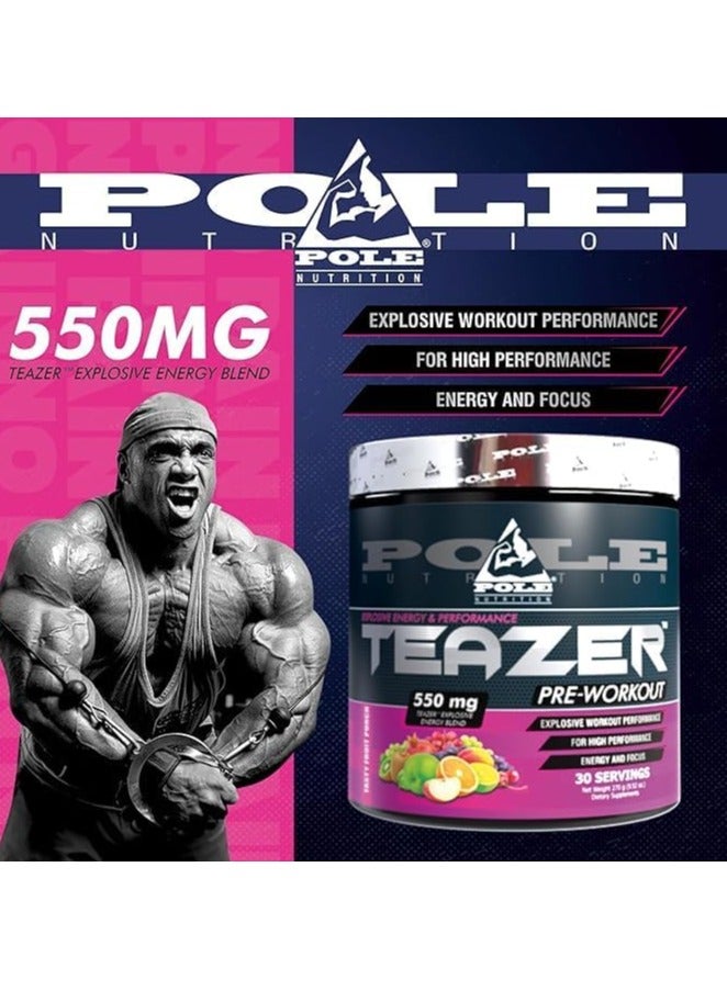 Teazer Explosive Pre-Workout Lemon Lime Food Supplement (30 Servings)