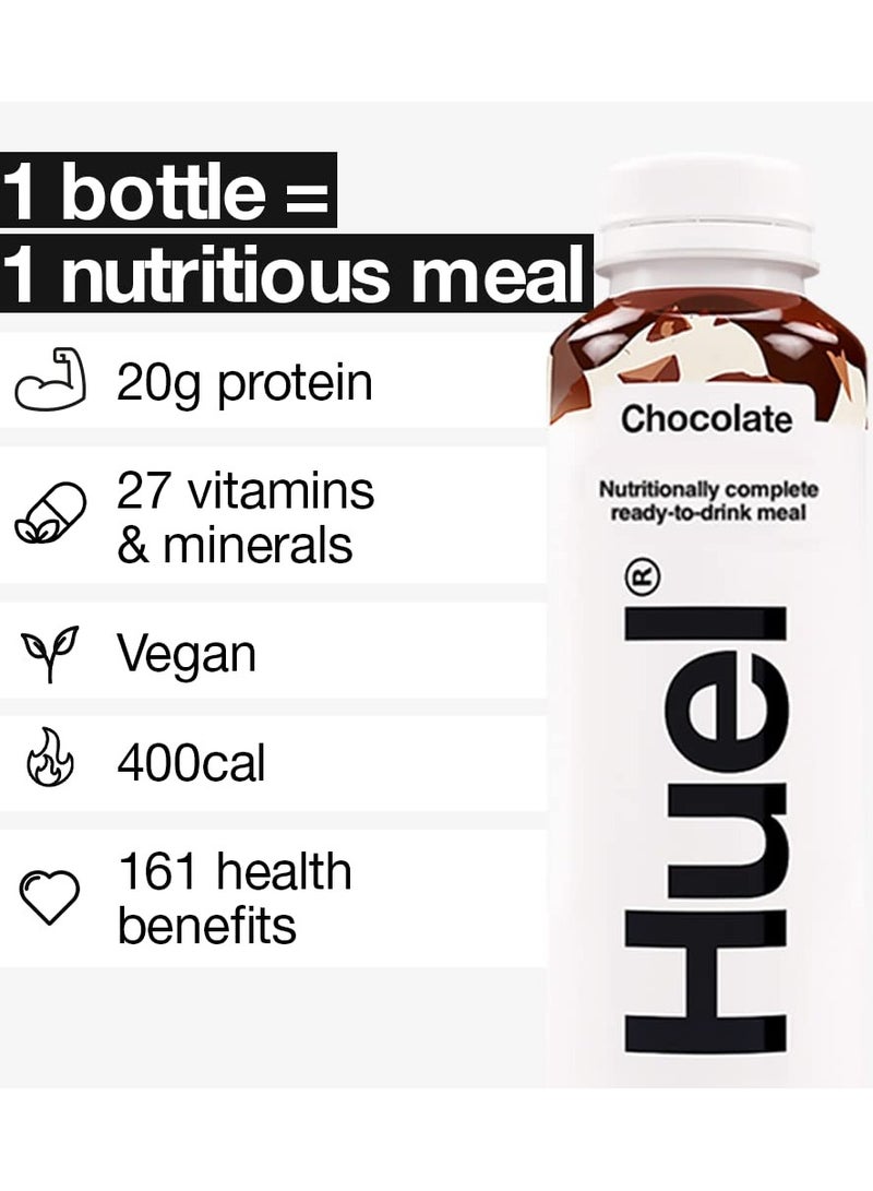 Huel Complete Meal Protein Milkshake Chocolate Flavor 500ml pack of 8