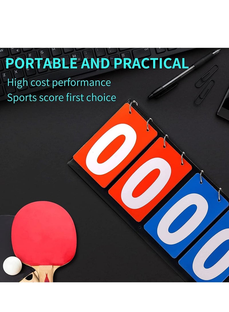 Scoreboard 4Digital Portable Table Top Scoreboard Flipper, Volleyball Basketball Table Tennis Sports Score Flip Scoreboard