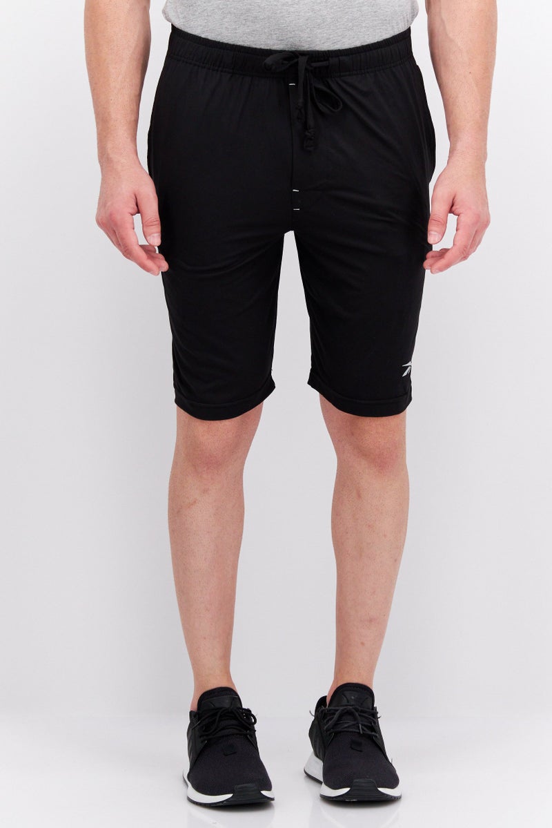 Men Sportswear Fit Brand Logo Training Short, Black