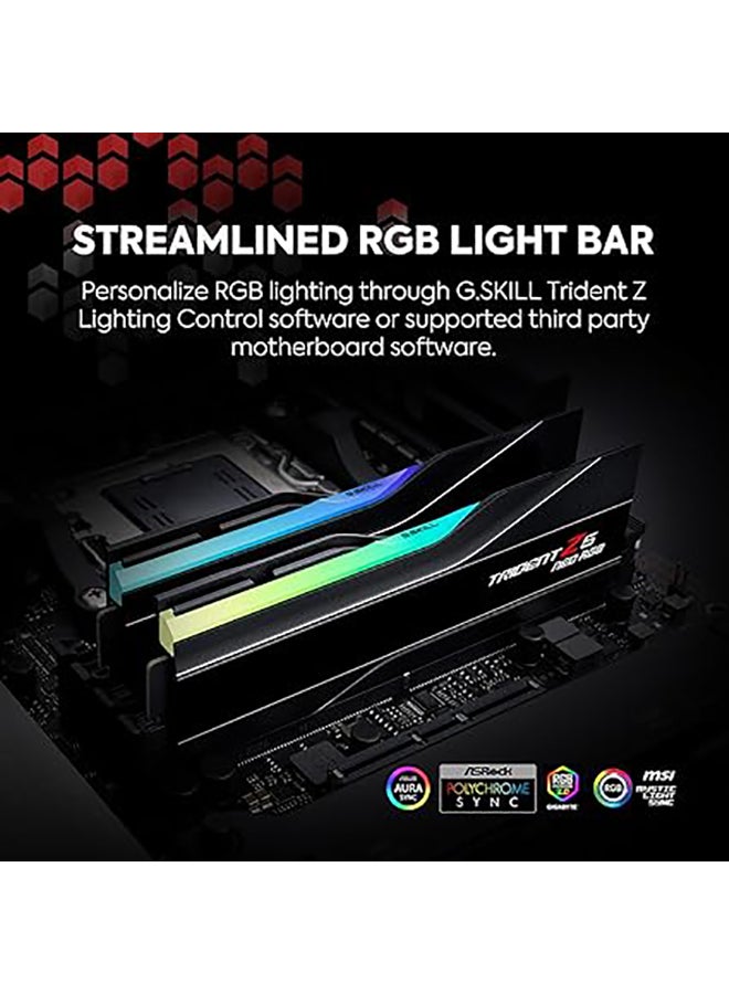 Trident Z5 Neo RGB DDR5 32GB (2 x 16GB) 6000MHz CL30-38-38-96 AMD EXPO Overclocking Memory Kit, Unbuffered, Non-ECC, 1.35V, Dual Channel, High-Performance RAM for AMD Platforms | F5-6000J3038F16GX2-TZ5NR