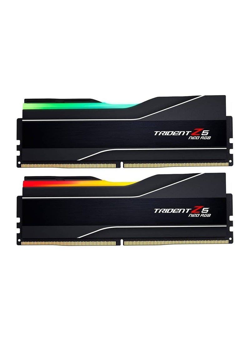 Trident Z5 NEO RGB Series 32GB (2 x 16GB) DDR5 Dual Channel Desktop Memory Kit, 6000 MT/s Memory Speed, CL32-38-38-96 Latency, 1.35 Voltage, AMD EXPO, 288-Pin