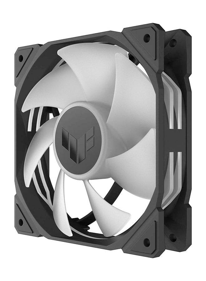 TUF Gaming TR120 ARGB Standarad Blade Fan, 120mm Fans, Up to 2000 rpm Fan Speed, 77.4 CFM Airflow, Aura Sync Compatiblity, PWM Control, Tripple Pack Black