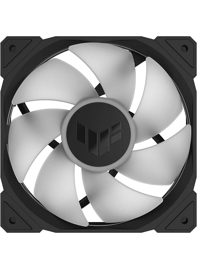 TUF Gaming TR120 ARGB Standarad Blade Fan, 120mm Fans, Up to 2000 rpm Fan Speed, 77.4 CFM Airflow, Aura Sync Compatiblity, PWM Control, Tripple Pack Black