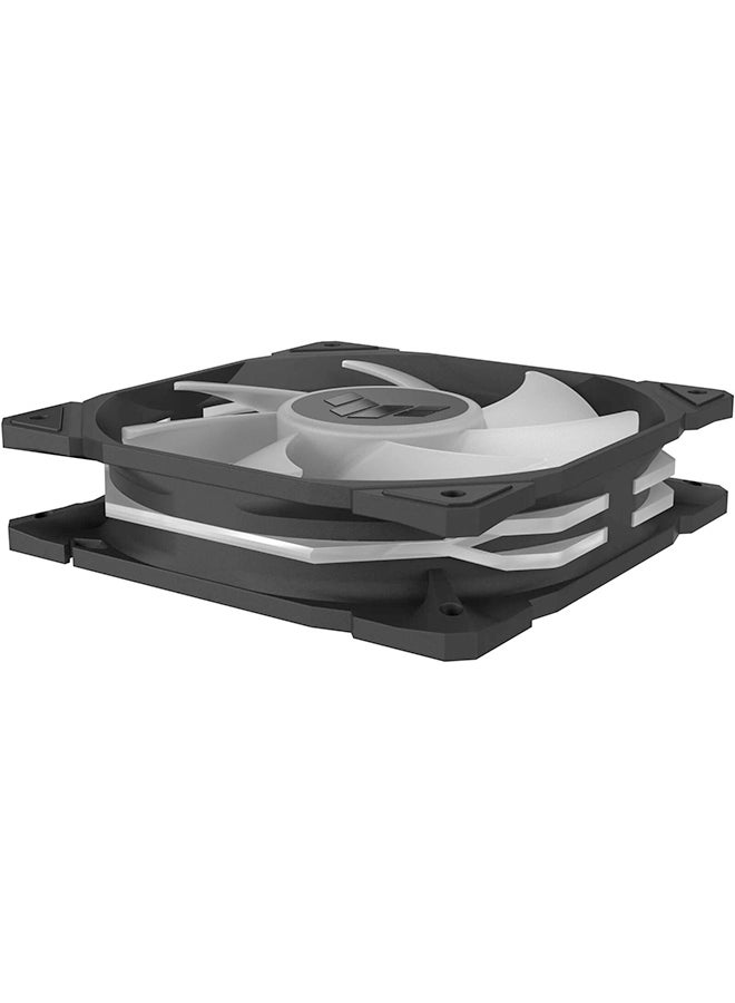 TUF Gaming TR120 ARGB Reverse Blade Fan. 120mm Fans, Up to 2000 rpm Fan Speed, 76.3 CFM Airflow, Aura Sync Compatiblity, PWM Control, Single Pack, Black
