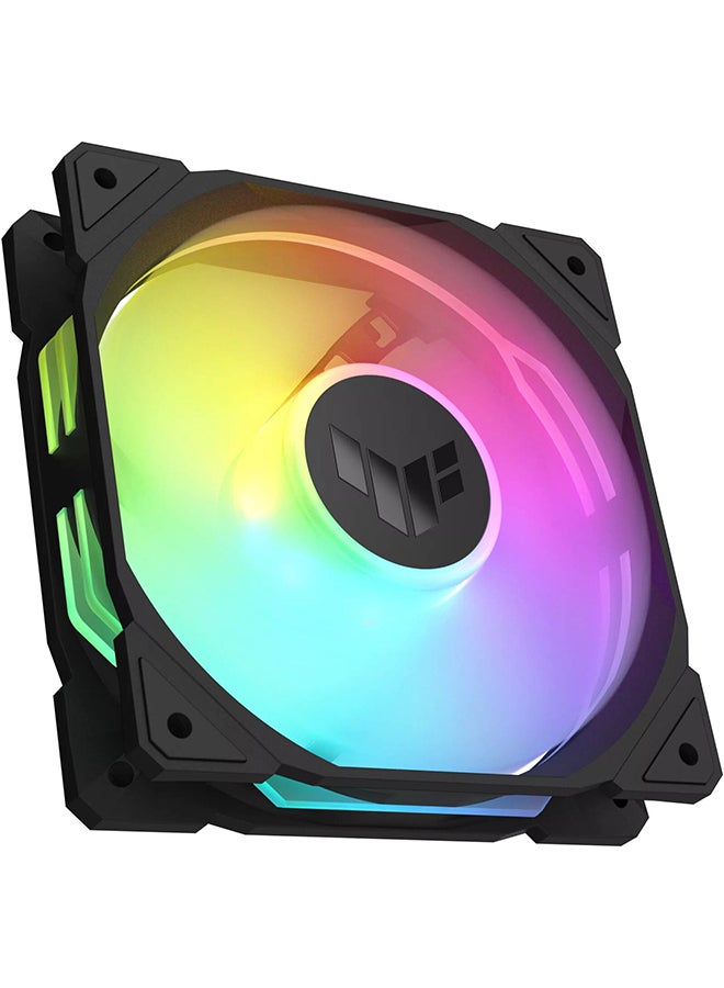 TUF Gaming TR120 ARGB Reverse Blade Fan. 120mm Fans, Up to 2000 rpm Fan Speed, 76.3 CFM Airflow, Aura Sync Compatiblity, PWM Control, Single Pack, Black