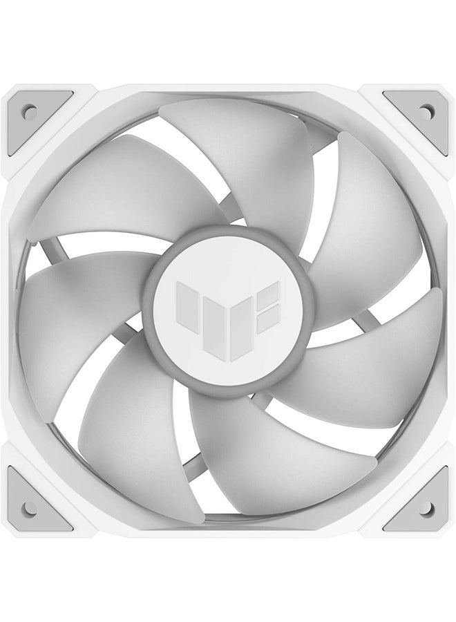 TUF Gaming TR120 ARGB Reverse Blade Fan. 120mm Fans, Up to 2000 rpm Fan Speed, 76.3 CFM Airflow, Aura Sync Compatiblity, PWM Control, Single Pack, White
