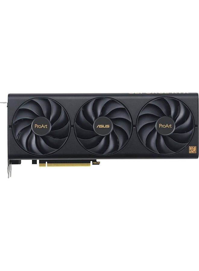 ProArt GeForce RTX 4070 SUPER OC Graphics Card, 12GB GDDR6X 192-bit Memory, 2565MHz Boost Clock, 21Gbps Memory Speed, 581 AI Performance, 7168 CUDA, PCIE 4.0, SFF Ready, DP/HDMI Black