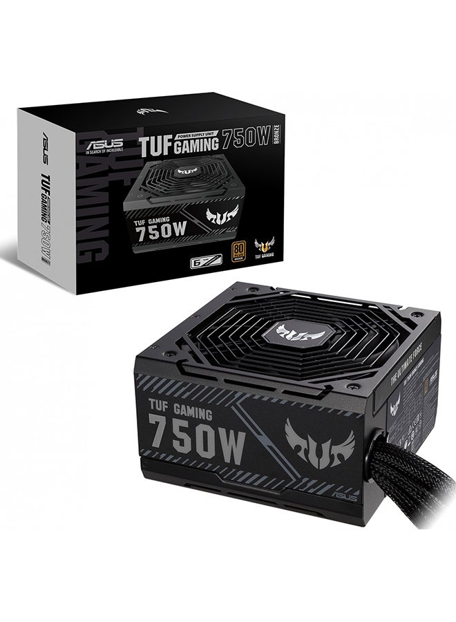 TUF Gaming 750B Bronze PSU, Power SupplyAxial tech Fan Design, Dual Ball Fan Bearings, 0dB Technology, 80 Plus Bronze Certification, 80cm 8 pin CPU Connector, 6 Year Warranty, 90YE00D0-B0NA00 Black