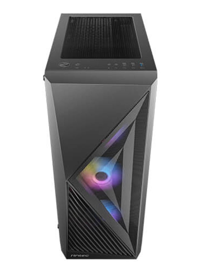 Antec AX51 Mid Tower ATX Case – Mesh Front Panel for Enhanced Airflow, Tempered Glass Side Panel, Supports Up to 6 Fans (120mm/140mm), Radiator Support (360mm Front, 240mm Top, 120mm Rear), GPU Clearance up to 350mm, Flexible Storage Options (2 x 3.5” HDD, 2 x 2.5” SSD), Tool-less Design, Superior Cable Management, Front I/O USB 3.0/2.0, HD Audio, Easy Access Dust Filters, Black | AX51