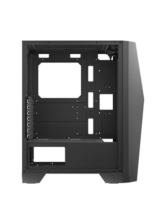 Antec AX51 Mid Tower ATX Case – Mesh Front Panel for Enhanced Airflow, Tempered Glass Side Panel, Supports Up to 6 Fans (120mm/140mm), Radiator Support (360mm Front, 240mm Top, 120mm Rear), GPU Clearance up to 350mm, Flexible Storage Options (2 x 3.5” HDD, 2 x 2.5” SSD), Tool-less Design, Superior Cable Management, Front I/O USB 3.0/2.0, HD Audio, Easy Access Dust Filters, Black | AX51