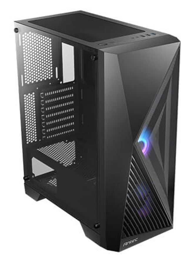 Antec AX51 Mid Tower ATX Case – Mesh Front Panel for Enhanced Airflow, Tempered Glass Side Panel, Supports Up to 6 Fans (120mm/140mm), Radiator Support (360mm Front, 240mm Top, 120mm Rear), GPU Clearance up to 350mm, Flexible Storage Options (2 x 3.5” HDD, 2 x 2.5” SSD), Tool-less Design, Superior Cable Management, Front I/O USB 3.0/2.0, HD Audio, Easy Access Dust Filters, Black | AX51