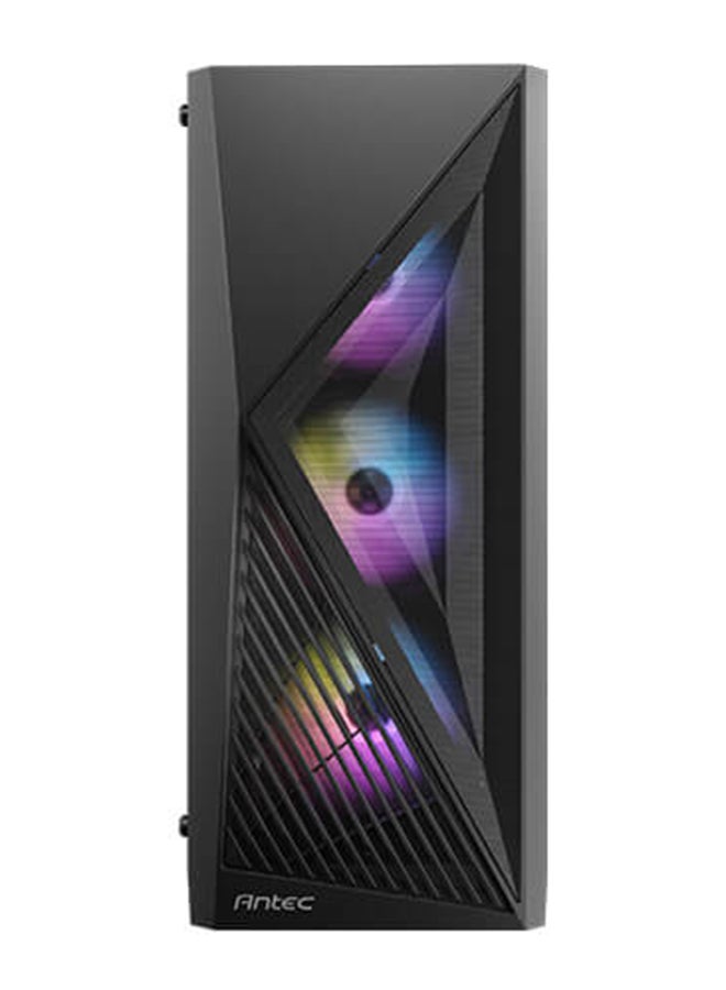 Antec AX51 Mid Tower ATX Case – Mesh Front Panel for Enhanced Airflow, Tempered Glass Side Panel, Supports Up to 6 Fans (120mm/140mm), Radiator Support (360mm Front, 240mm Top, 120mm Rear), GPU Clearance up to 350mm, Flexible Storage Options (2 x 3.5” HDD, 2 x 2.5” SSD), Tool-less Design, Superior Cable Management, Front I/O USB 3.0/2.0, HD Audio, Easy Access Dust Filters, Black | AX51