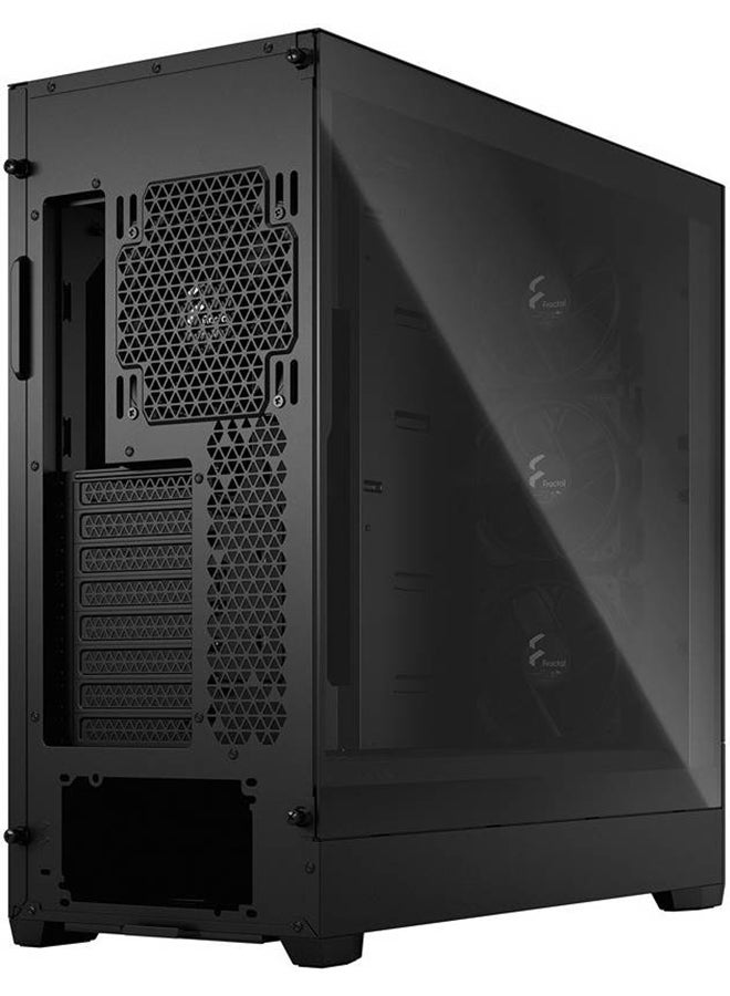 Fractal Design Pop XL Silent TG Mid-Tower Case, Tempered Glass Side Panel, Up to 360mm & 6x120mm Fan Support, Hidden Compartment, Boosting A irflow, USB-C I/O Panel, Black | FD-C-POS1X-02