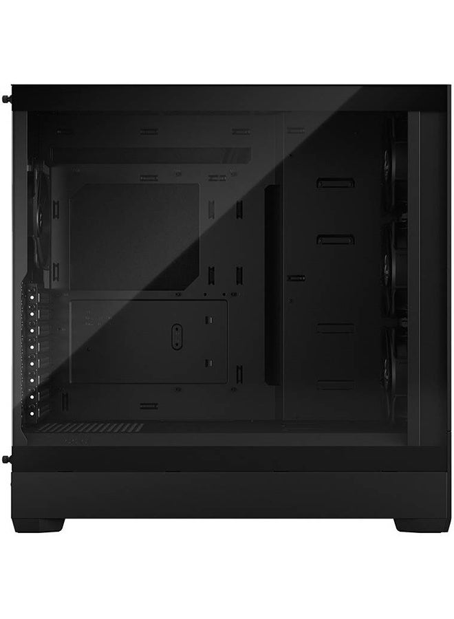 Fractal Design Pop XL Silent TG Mid-Tower Case, Tempered Glass Side Panel, Up to 360mm & 6x120mm Fan Support, Hidden Compartment, Boosting A irflow, USB-C I/O Panel, Black | FD-C-POS1X-02