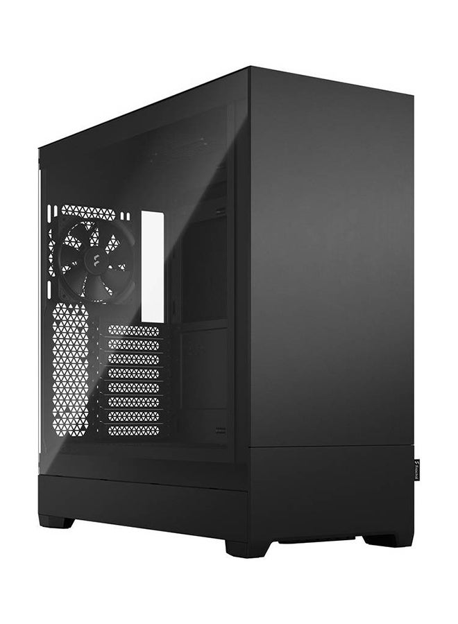 Fractal Design Pop XL Silent TG Mid-Tower Case, Tempered Glass Side Panel, Up to 360mm & 6x120mm Fan Support, Hidden Compartment, Boosting A irflow, USB-C I/O Panel, Black | FD-C-POS1X-02