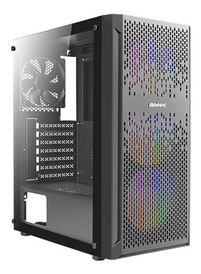 Antec NX290 Mid Tower ATX Case – Mesh Front Panel for Enhanced Airflow, Tempered Glass Side Panel, Supports Up to 6 Fans (120mm/140mm), Radiator Support (360mm Front, 240mm Top, 120mm Rear), GPU Clearance Up to 380mm, Flexible Storage Options (2 x 3.5” HDD, 2 x 2.5” SSD), Tool-less Design, Superior Cable Management, Front I/O USB 3.0/2.0, HD Audio, Easy Access Dust Filters – Ideal for Gamers and DIY PC Builders | Black | NX290