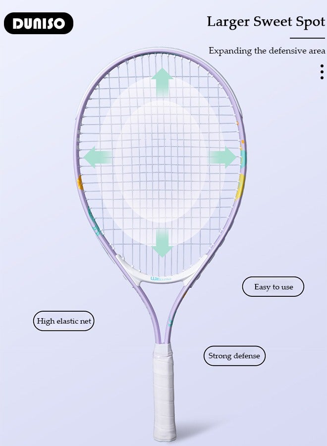 Kids Sports Tennis Racket Set for Boys & Girls- Aluminum Alloy Split Design, Fun Double Play Experience+ Child Outdoor Indoor GYM Sports Equipments