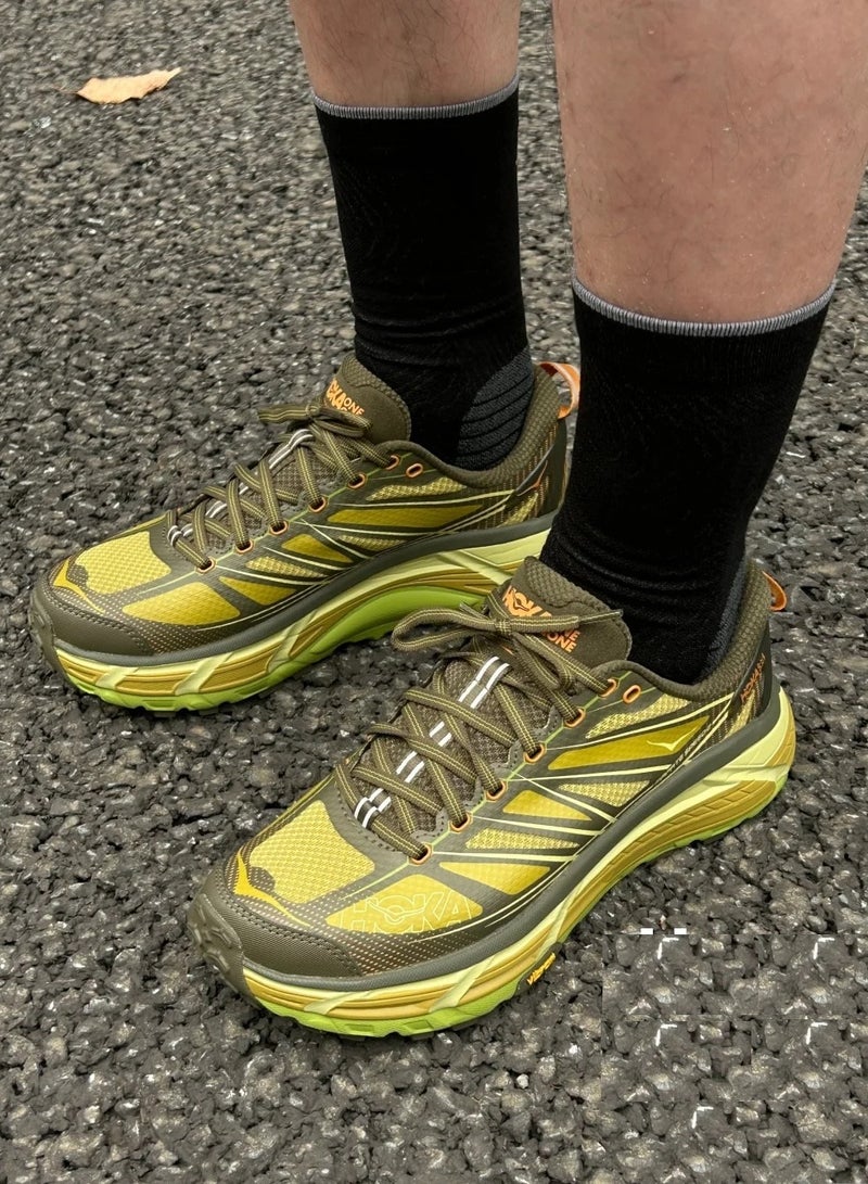 Mafate Speed 2 Outdoor Running Shoes Yellow/Green For Men/Women/Students/Girls/Boys