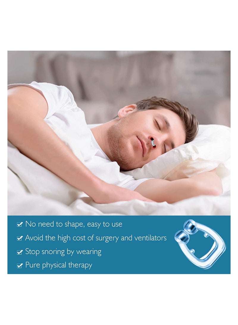 Snore Stopper Clipple Anti Snoring Device Silicone Nose Clip Magnetic Nasal Dilator Provide The Effective Solution to Stop 5PCS