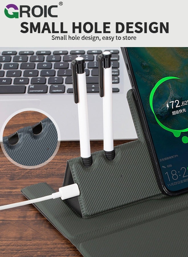 Black 5 in 1 Wireless Charging Station Mouse Pad for Apple Devices, Fast Charger Stand fits iPhone, Apple Watch Ultra SE 8 7 6 5 4 3 2, AirPods 3 2 Pro, Samsung Qi Phone