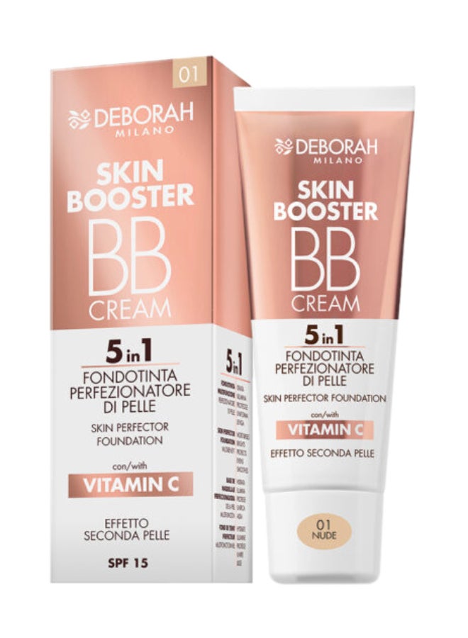 Skin Booster Bb Cream 5 In 1 Skin Perfector Foundation 01 - Nude