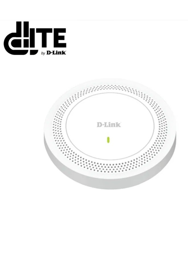 D Lite DLA-X301 AX3000 Indoor Cloud Access Point, 2 Gigabit Ethernet Ports, Exceptional Capcity, Life time Free Cloud White