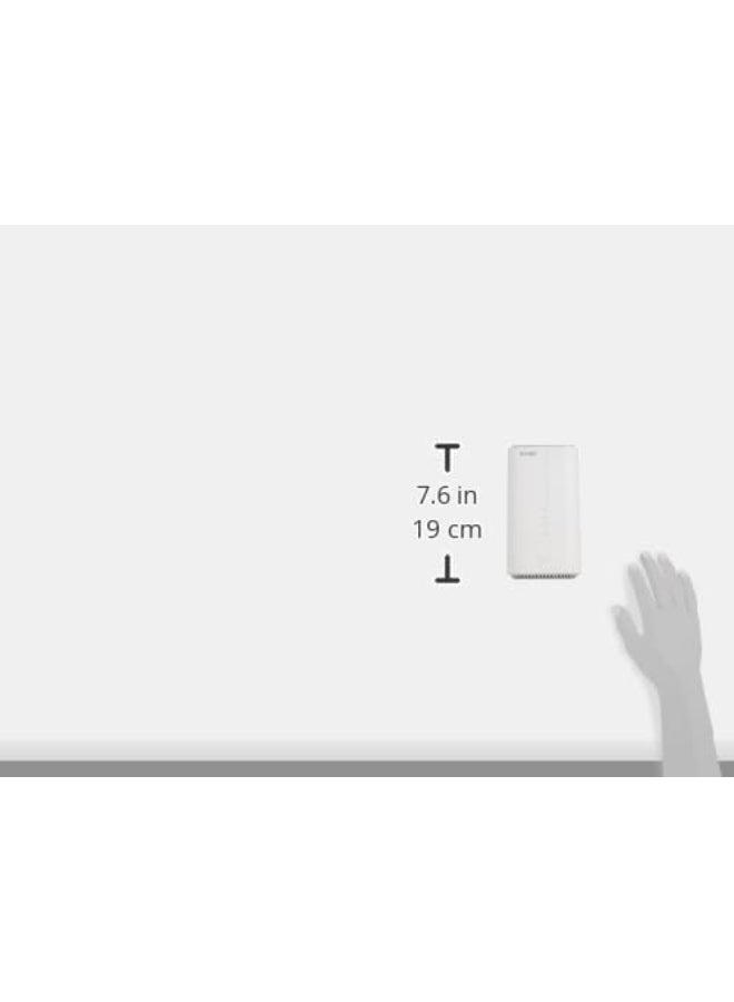 DWR 2000M 5G AX1800 router with 4 x Gigabit LAN ports, 1 x Gigabit WAN port, 1 x FXS port, 1 x USB 3.0 Routers White