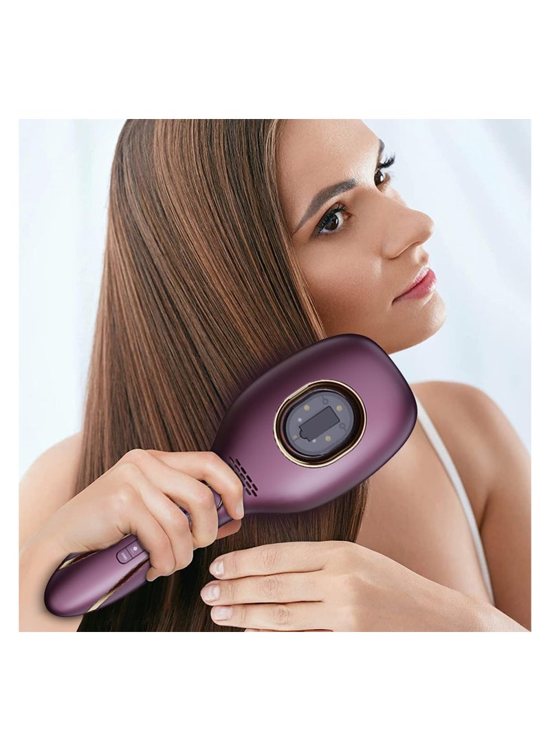 Electric Scalp Massage Comb with Independent Tank Design, Lightweight and Multi-Functional Hair Brush for Daily Grooming, Promotes Hair Growth and Treats Thinning Hair.