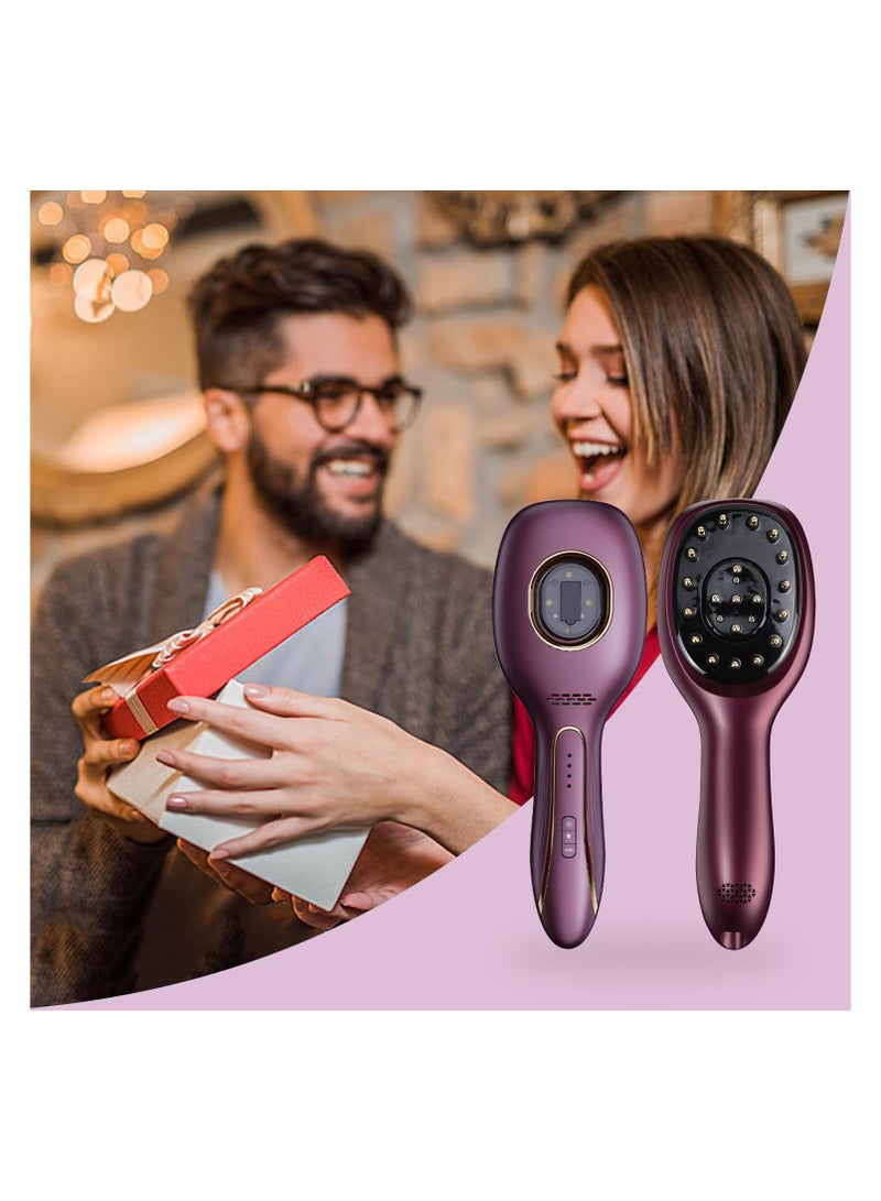 Electric Scalp Massage Comb with Independent Tank Design, Lightweight and Multi-Functional Hair Brush for Daily Grooming, Promotes Hair Growth and Treats Thinning Hair.