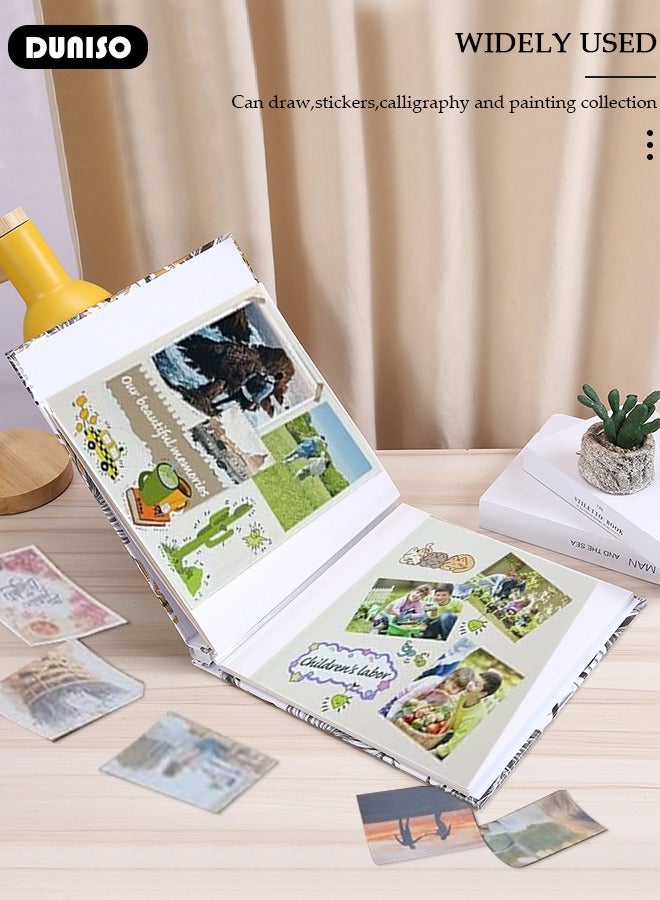 Large Self Adhesive Album, 36 x 34cm Extra Large Capacity Hand Made DIY Albums, 20 Pages Vintage Blank Pages Memory Book for Family Anniversary Photos