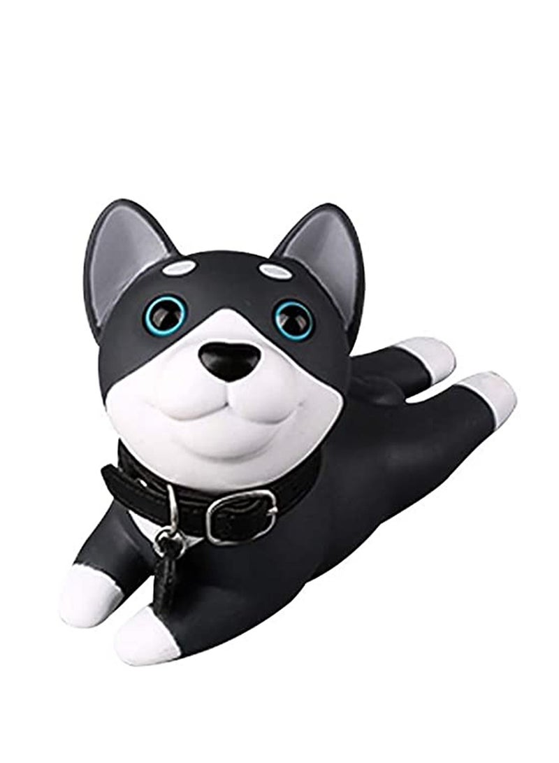 Decorative Door Stopper Dog Door Stopper Door Stop Silicone Door Stops Style Door Wedge for Home and Office Black and White, Prevent Accidental Locks In the Room